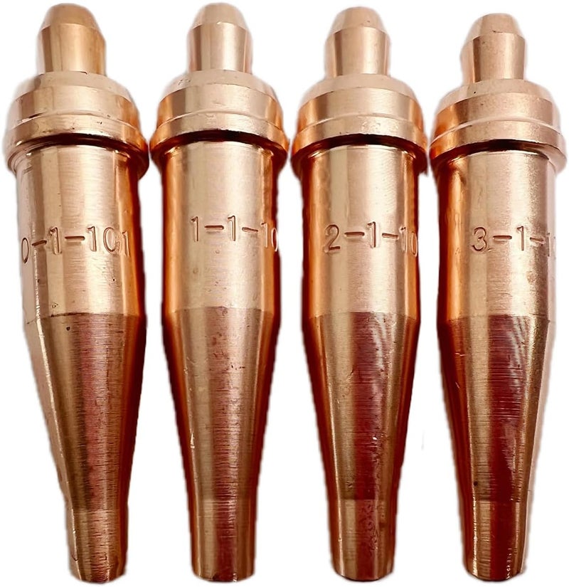 ALLZSMOOTHLY 0-1-101,1-1-101,2-1-101,3-1-101Acetylene,A General Purpose Cutting Torch Tips Suggests Victor Style Heavy Duty，Pack of 4 - Image 4